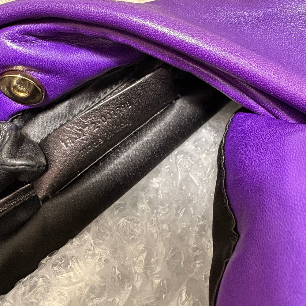 YSL Yves Saint Laurent Purple Hobo Bag - Picture 9 of 12